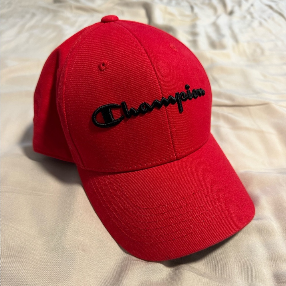 Champion Red and Black Cap